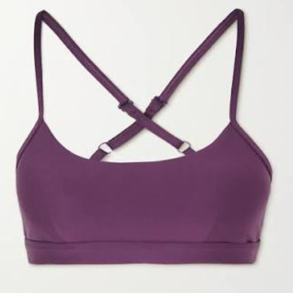 ALO Yoga dark plum Intrigue Bra. NWOT. Size Small